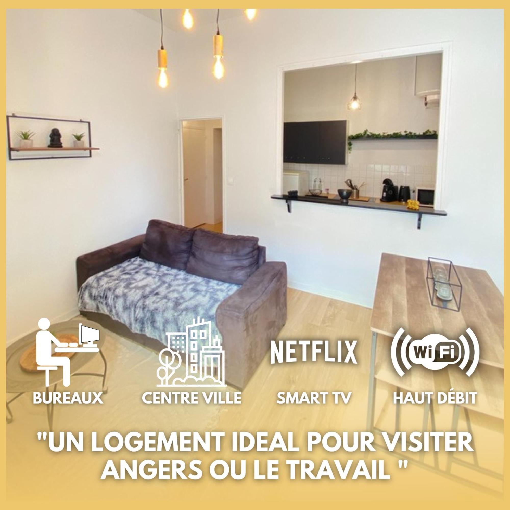 Charmant 2 Chambres - Centre Angers Ngoại thất bức ảnh